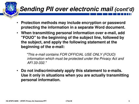 usna pii email